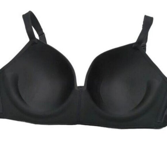 Cacique 42DDD Black Wireless T-Shirt Bra Lightly Lined Plus Size - Picture 5 of 9